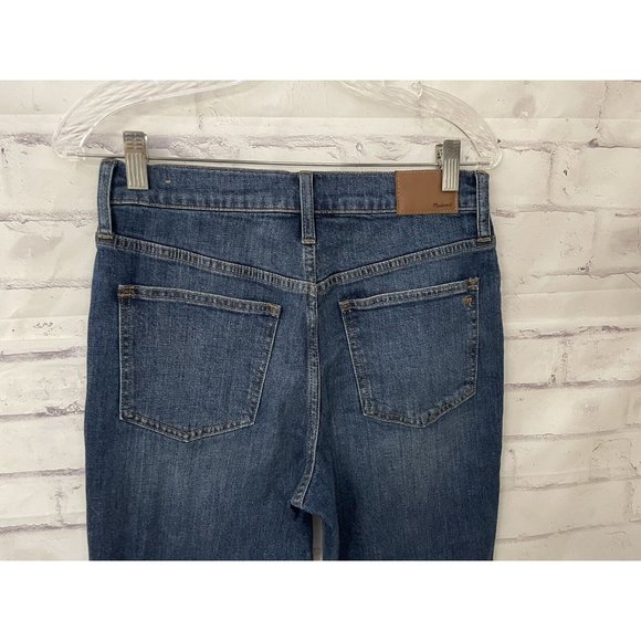 Madewell The Perfect‎ Vintage Crop Blue Jeans Size 27 Button Fly Stretch - Picture 4 of 10